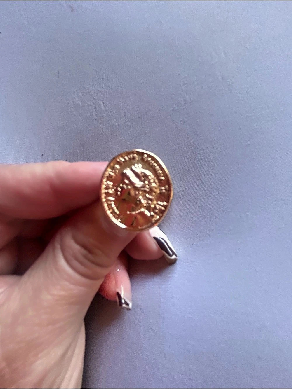 Gold-Tone Statement Ring - Picture 2 of 4
